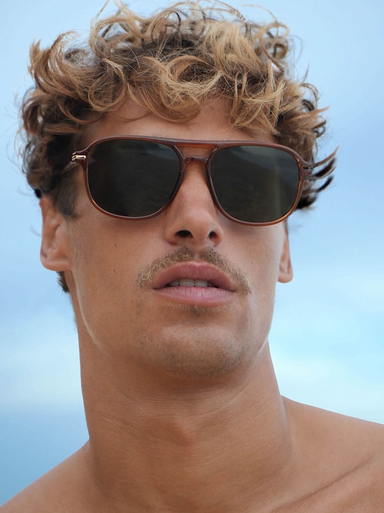 Estella Bartlett Brown Amber Hong Kong Sunglasses - Image 1 of 2