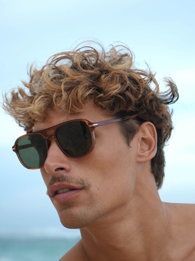 Estella Bartlett Brown Amber Hong Kong Sunglasses - Image 2 of 2