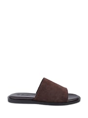 Off The Hook Jayne Suede Leather Slider Sandals - Bild 2 von 6