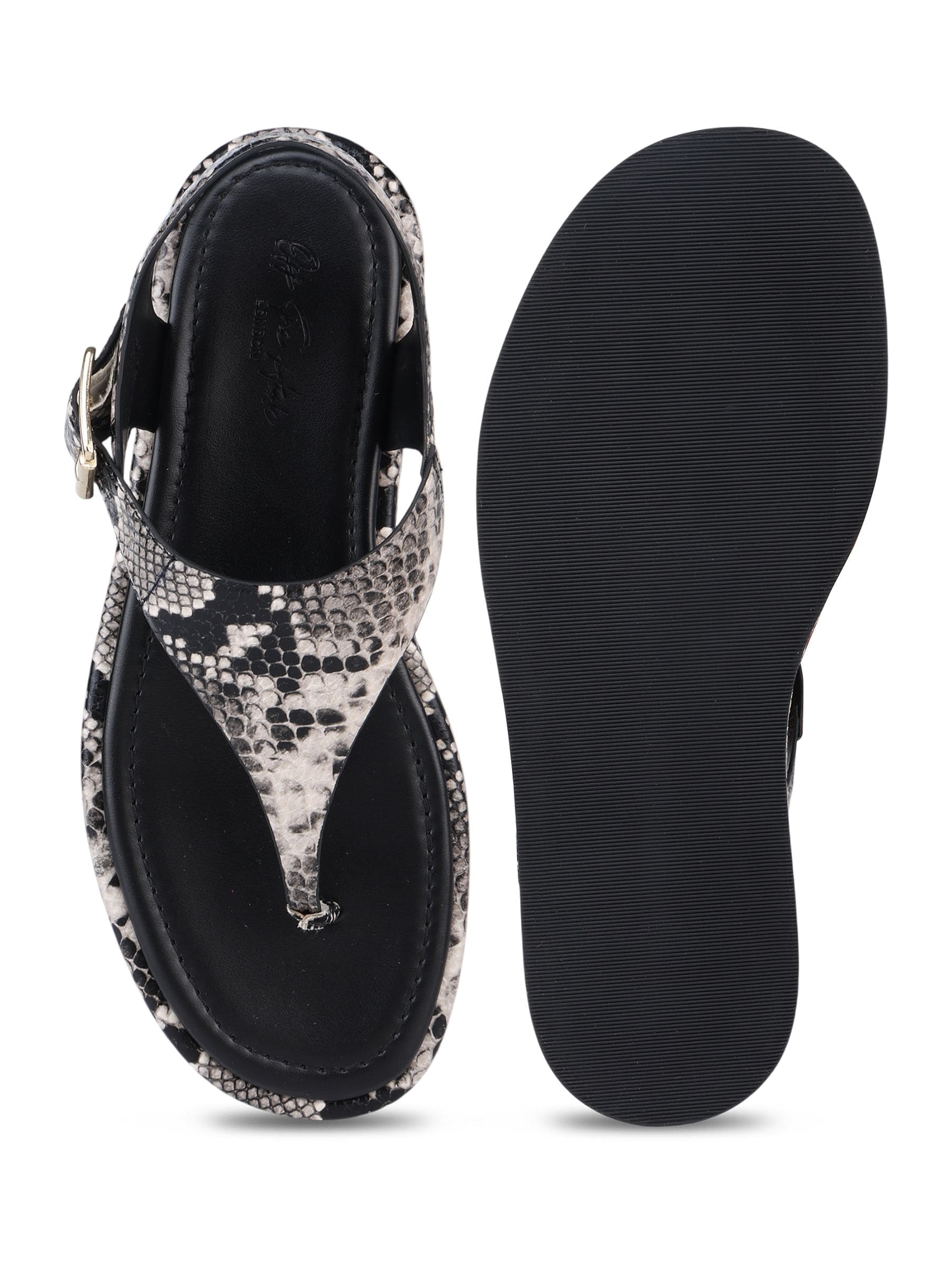 Buy Off The Hook Animal Adelie Leather Thong Flat Sandals from