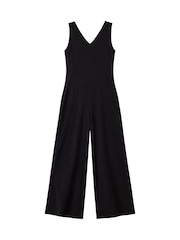 Ro&Zo Black Petite V-Neck Jersey Jumpsuit - Image 5 of 5