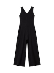 Ro&Zo Black V-Neck Jersey Jumpsuit - Image 5 of 5