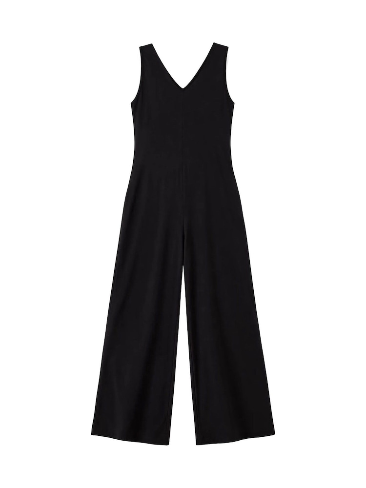 Ro&Zo Black V-Neck Jersey Jumpsuit - Image 5 of 5