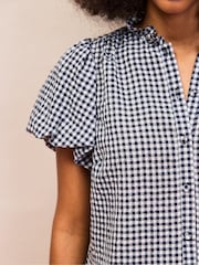 Ro&Zo Blue Puff Sleeve Shirt - Image 3 of 4