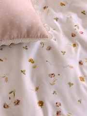 Laura Ashley Plaster Pink Neve Floral 100% Cotton Duvet Cover and Pillowcase Set - Image 4 of 7