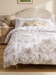 Laura Ashley Chocolate Truffle Tuileries 200 Thread Count Cotton Sateen Duvet Cover and Pillowcase Set - Image 3 of 9