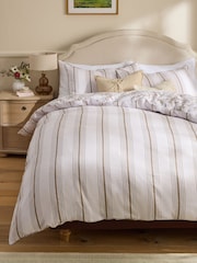 Laura Ashley Chocolate Truffle Tuileries 200 Thread Count Cotton Sateen Duvet Cover and Pillowcase Set - Image 4 of 9