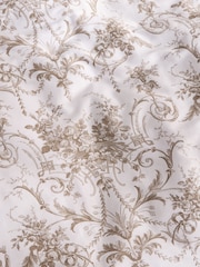 Laura Ashley Chocolate Truffle Tuileries 200 Thread Count Cotton Sateen Duvet Cover and Pillowcase Set - Image 7 of 9