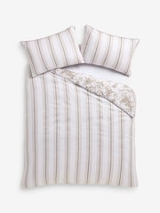 Laura Ashley Chocolate Truffle Tuileries 200 Thread Count Cotton Sateen Duvet Cover and Pillowcase Set - Image 9 of 9