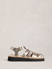 برّاق - صندل بكعب سميك وتصميم Fisherman من White Stuff - صورة 1 من 4