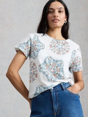White Stuff Ivory Abbie T-Shirt - Image 1 of 6