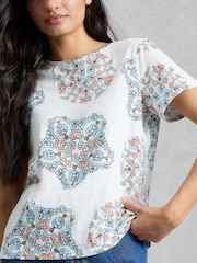 White Stuff Ivory Abbie T-Shirt - Image 4 of 6