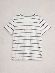 White Stuff White Abbie T-Shirt - Image 5 of 6