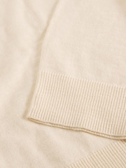 White Stuff Natural Ginni Stripe Linen Polo T-Shirt - Image 6 of 6