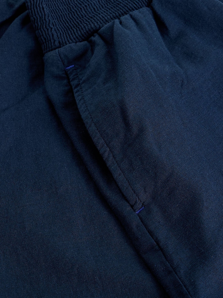 White Stuff Blue Sheila Linen Blend Skirt - Image 6 of 6