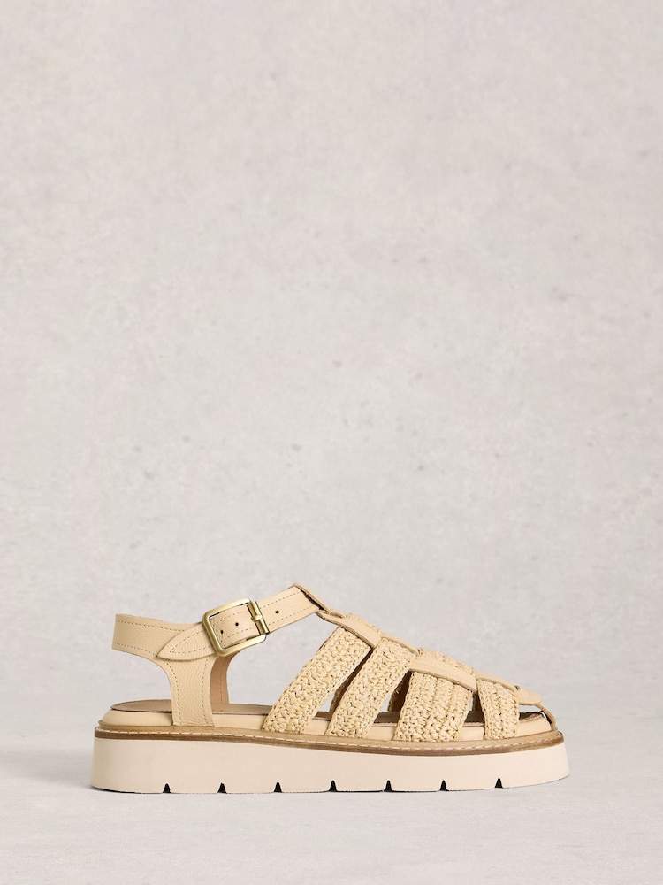 White Stuff Natural Chunky Fisherman Sandals - Image 1 of 4
