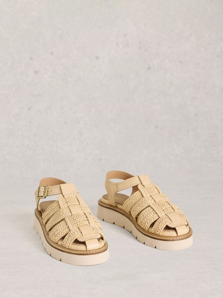 White Stuff Natural Chunky Fisherman Sandals - Image 2 of 4