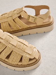 White Stuff Natural Chunky Fisherman Sandals - Image 4 of 4
