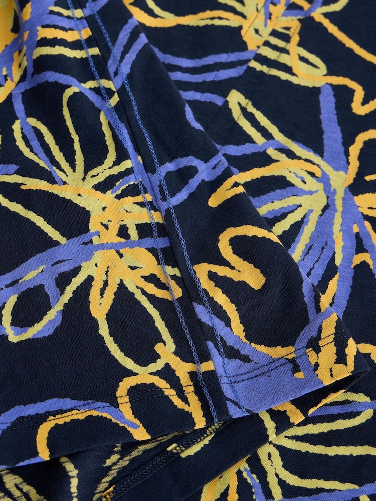 White Stuff Blue Nelly Notch Neck T-Shirt - Image 6 of 6 White Stuff Blue Nelly Notch Neck T-Shirt - Image 6 of 6