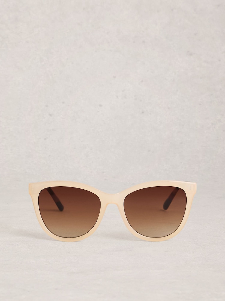 White Stuff White Cat Eye Sunglasses - Image 1 of 4