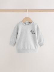 Grey 'Little Man' Baby Sweatshirt and Leggings Set (0mths-2yrs) - Image 5 of 10
