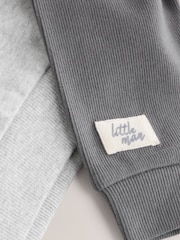 Grey 'Little Man' Baby Sweatshirt and Leggings Set (0mths-2yrs) - Image 9 of 10