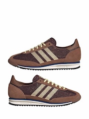 adidas Originals Dark Brown SL72 Trainers - Image 7 of 9