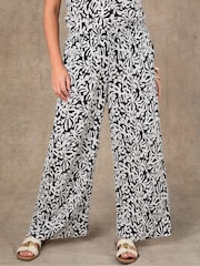 Live Unlimited Black Print Drawstring Trousers - Image 3 of 3