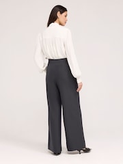 Finery Addie Twill Wide Leg Trousers - Image 4 of 4
