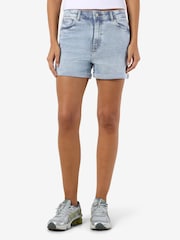 NOISY MAY Blue High Waist Denim Shorts - Image 1 of 7