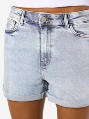 NOISY MAY Blue High Waist Denim Shorts - Image 5 of 7