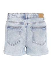 NOISY MAY Blue High Waist Denim Shorts - Image 7 of 7