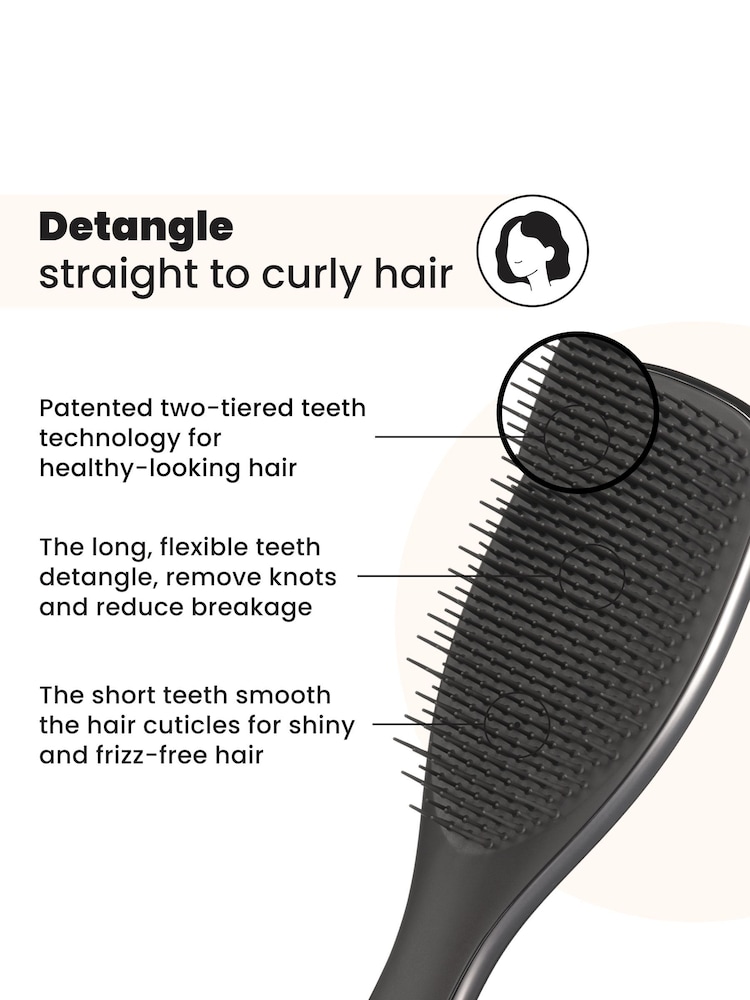 Tangle Teezer Silver The Ultimate Detangler Chrome Midnight - Image 2 of 7