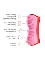 Tangle Teezer Red/Pink Large DeShedding Dog Grooming Brush - Image 4 of 7