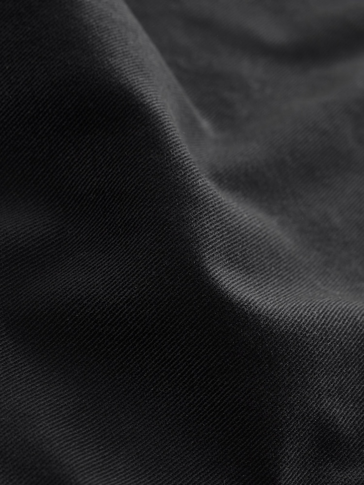 Black Slim Fit 100% Cotton Chino Trousers - Image 10 of 10