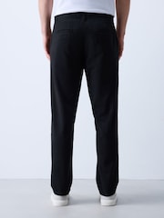 Black Slim Fit 100% Cotton Chino Trousers - Image 3 of 6