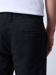 Black Slim Fit 100% Cotton Chino Trousers - Image 5 of 6