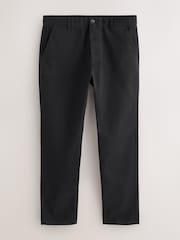 Black Slim Fit 100% Cotton Chino Trousers - Image 7 of 10