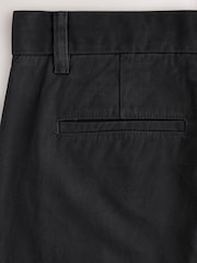Black Slim Fit 100% Cotton Chino Trousers - Image 8 of 10