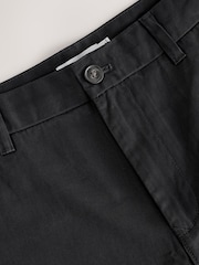 Black Slim Fit 100% Cotton Chino Trousers - Image 9 of 10