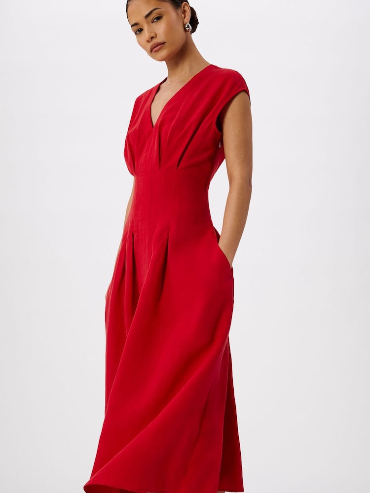 whistles dress red Buy Whistles Red Petite Panel Linen Blend Dress from Next USA