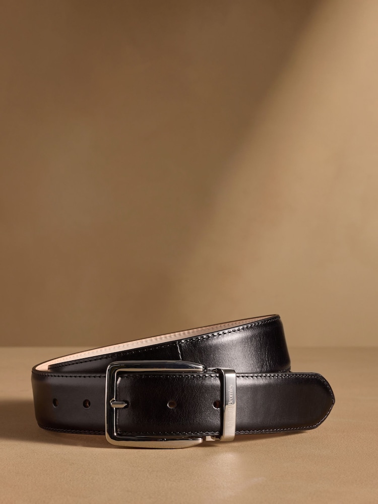 Russell & Bromley Black Leather Tango Classic Buckle Belt - Image 1 of 4