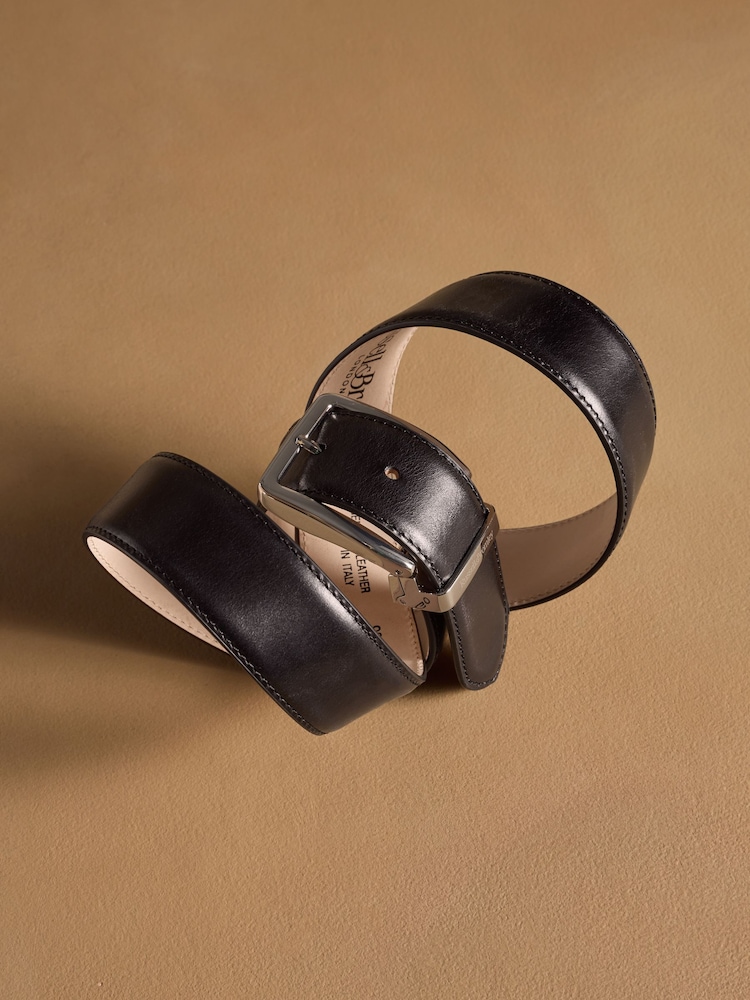 Russell & Bromley Black Leather Tango Classic Buckle Belt - Image 2 of 4