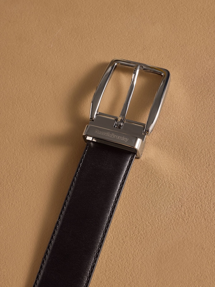 Russell & Bromley Black Leather Tango Classic Buckle Belt - Image 4 of 4