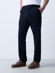Charcoal Grey Slim Fit 100% Cotton Chino Trousers - Image 1 of 6