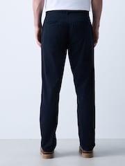 Charcoal Grey Slim Fit 100% Cotton Chino Trousers - Image 3 of 6