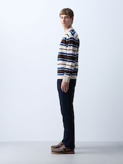Charcoal Grey Slim Fit 100% Cotton Chino Trousers - Image 4 of 6