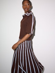 Jigsaw Brown Merino Marine Collar Jumper - Image 6 of 7