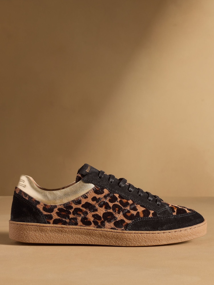 Russell & Bromley Animal Roller Lace Up Trainers - Image 1 of 7 Russell & Bromley Animal Roller Lace Up Trainers - Image 1 of 7