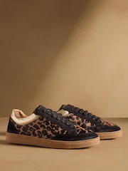 Russell & Bromley Animal Roller Lace Up Trainers - Image 2 of 7